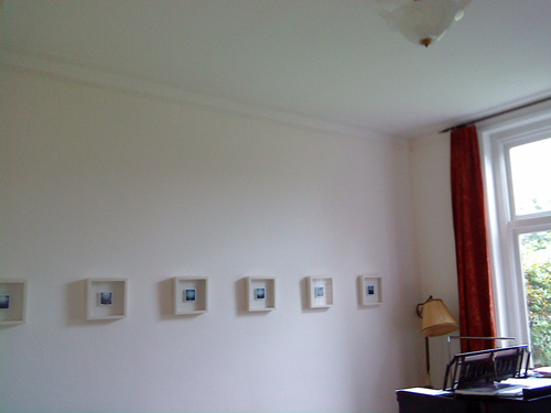 Photo exhibition in the piano room of Monument House Utrecht