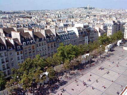 View of Paris from the Pompidou Centre