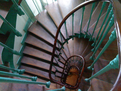 Stairs to flat in Marais in Paris