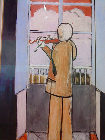 Painting of a man playing the violin