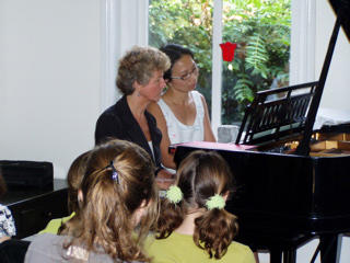 Piano duet at Monument House Concert Series