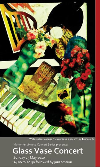 Glass Vase Concert programme booklet cover