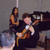 Robert Bekkers tunes his guitar